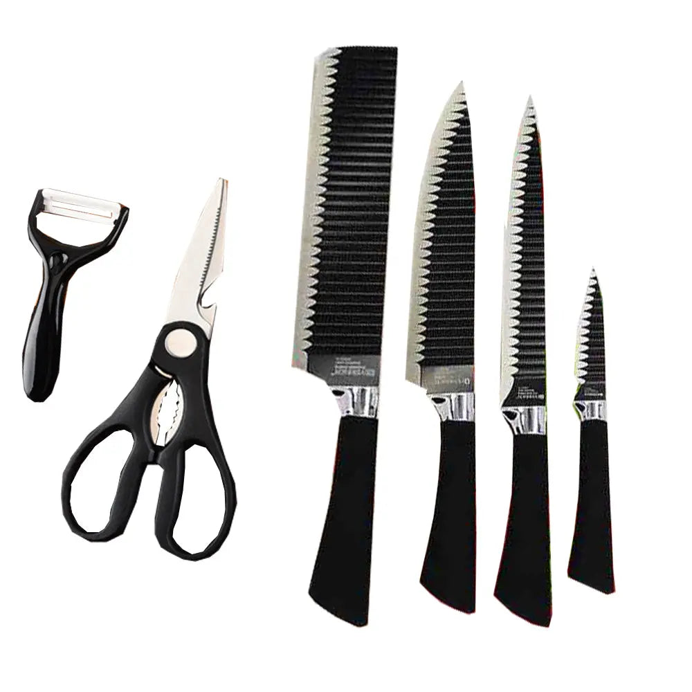 طقم سكاكين 6 قطع 6Pcs Kitchen Knife Set 