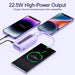 JOYROOM Colorful Series mini Power Bank with Dual Cables 10000mAh  Joyroom Colorful Series mini Power Bank with Dual Cables 10000mAh