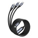 JOYROOM A21-1T3 30W 3-in-1 Fast Charging Cable (Type-C to L+C+M) 1.2m  JOYROOM A21-1T3 30W 3-in-1 Fast Charging Cable (Type-C to L+C+M) 1.2m