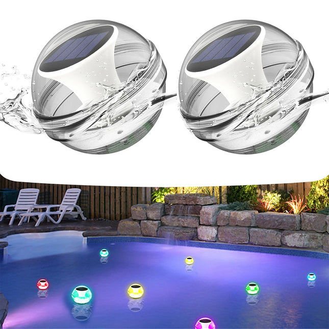 إضاءة شمسية متغيره الألوان عائمة للمسبح Solar Floating Pool Light