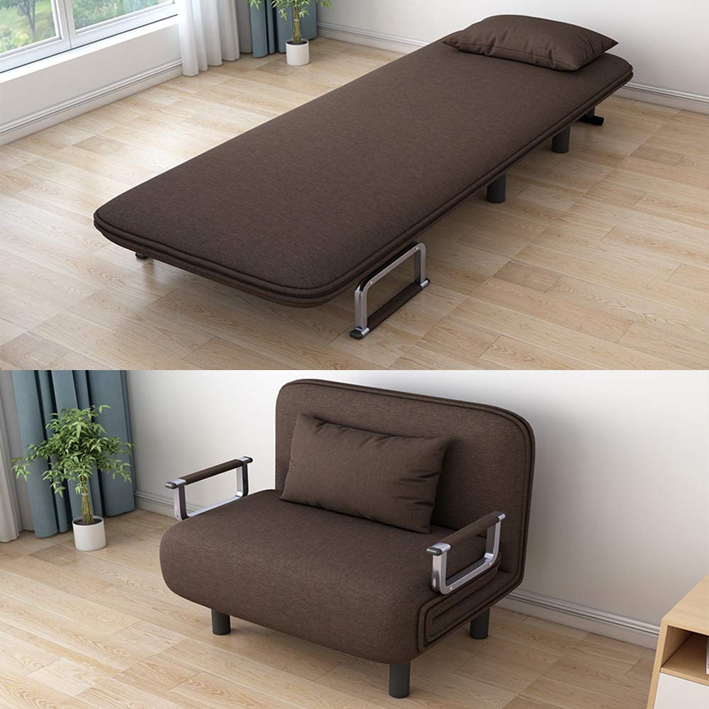 كنبة مفردة تتحول لسرير Folding Sofa, Arm Chair Single Bed Sleeper  أدوات منزلية