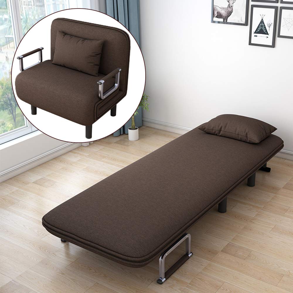 كنبة مفردة تتحول لسرير Folding Sofa, Arm Chair Single Bed Sleeper  أدوات منزلية