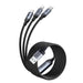 JOYROOM A21-1T3 100W 3-in-1 Fast Charging Cable ( L+C+M) 1.2m  JOYROOM A21-1T3 100W 3-in-1 Fast Charging Cable ( L+C+M) 1.2m