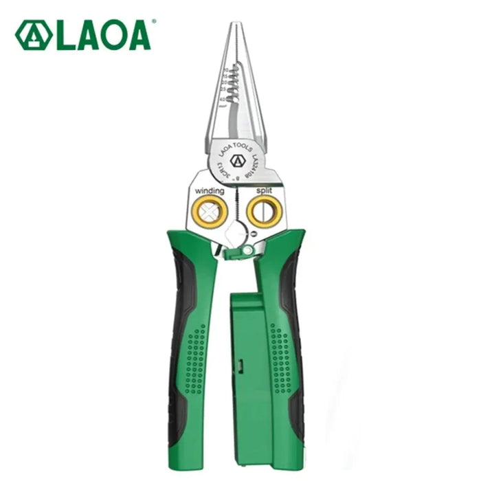 زرادية تجريد الأسلاك متعددة الوظائف 8 في 1 Laoa Multifunctional Wire Stripping Pliers LA324108  عدد صناعية وصيانة