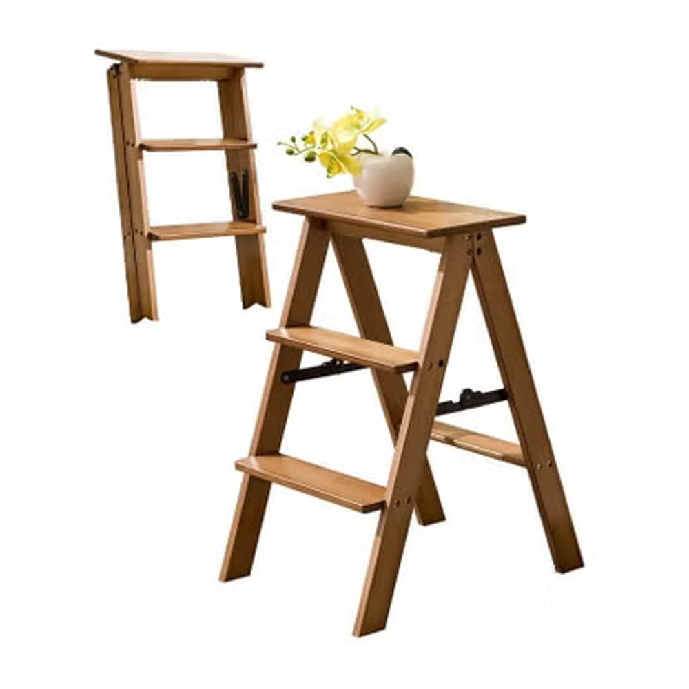 سلم خشبي قابل للطي 3 درجات 3-Step Folding Ladder