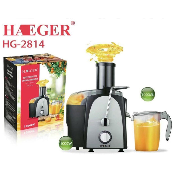 عصارة فواكة وخصروات HAEGER HG-2814 Juice Extractor 1000W  أدوات المطبخ