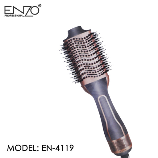 فرشاة الشعر الحرارية من إنزو مع علبتين سيروم للشعر بزيت الارغان Enzo MODEL: EN-4119  أدوات منزلية