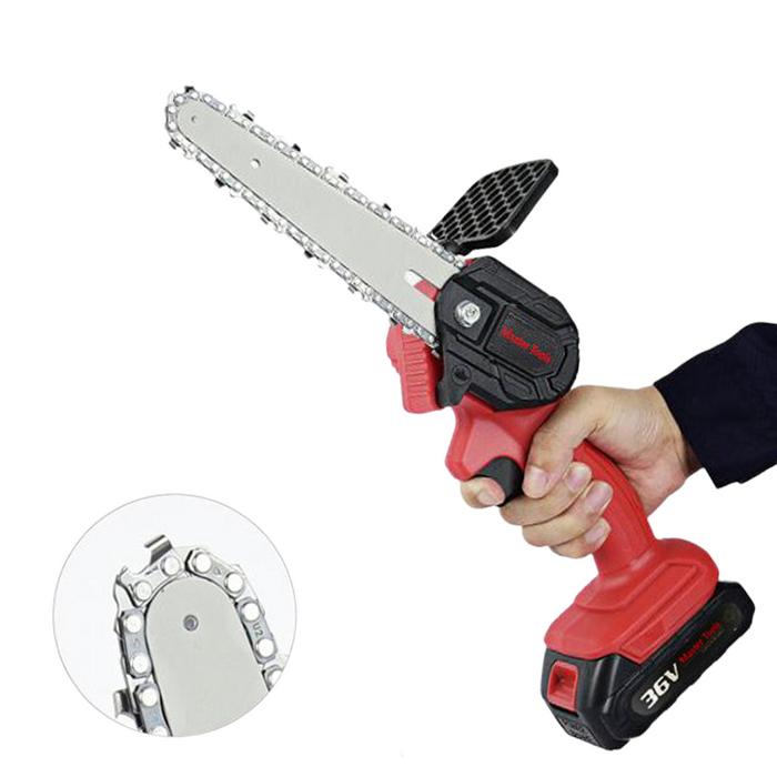 منشار لقص وتقليم الشجر يعمل بالبطارية V36 6inch Mini Electric Chainsaw  عدد صناعية وصيانة