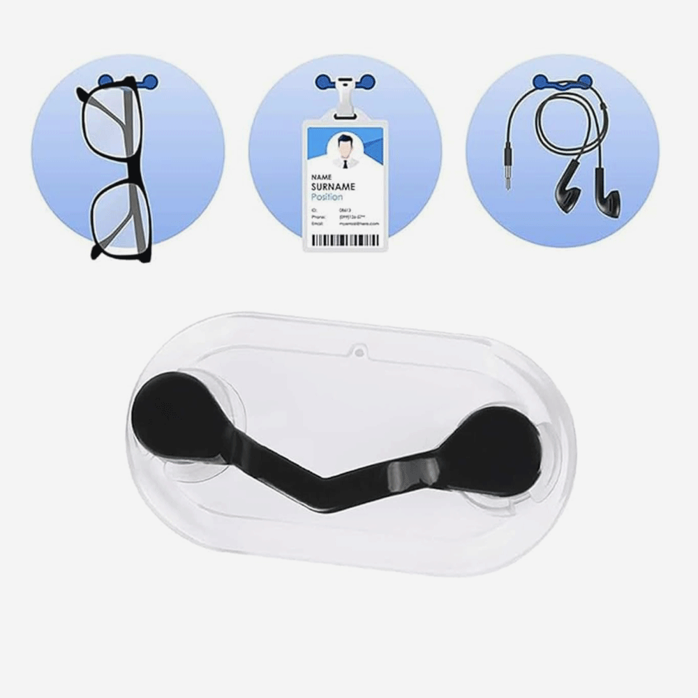 مشبك ملابس مغناطيسي لتعليق النظارات / السماعات / بطاقة MAGNETIC EYEGLASS HOLDER