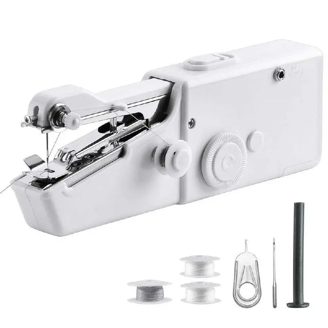 ماكنه خياطه يدويه تعمل على البطاريات Mini Handheld Sewing Machine 