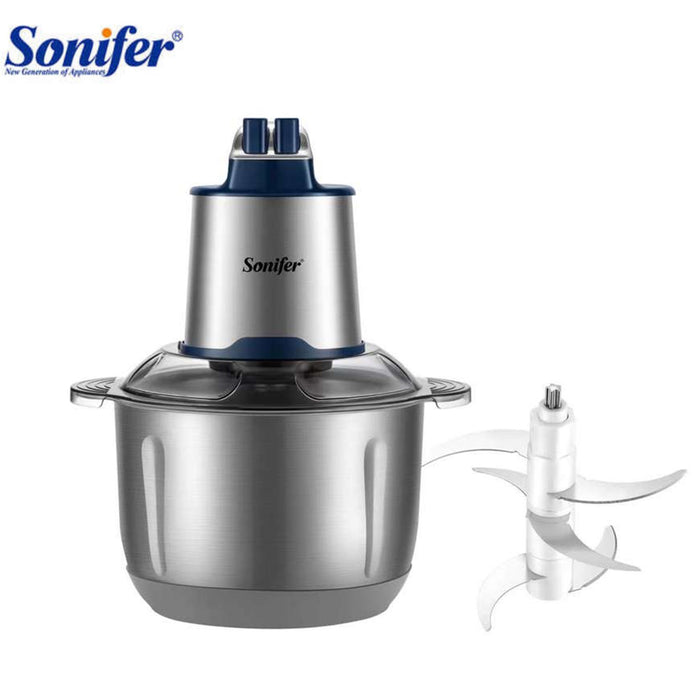 مفرمة اللحوم والخضروات ستانليس ستيل 4 لتر sonifer FOOD CHOPPER sf8122  أدوات المطبخ