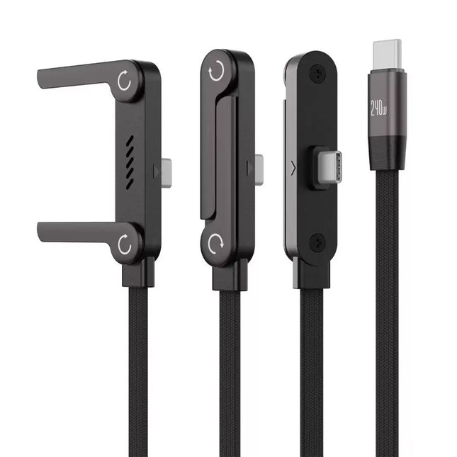 كابل شحن سريع مع حامل موبايل متعدد الزوايا Fast Charging Cable