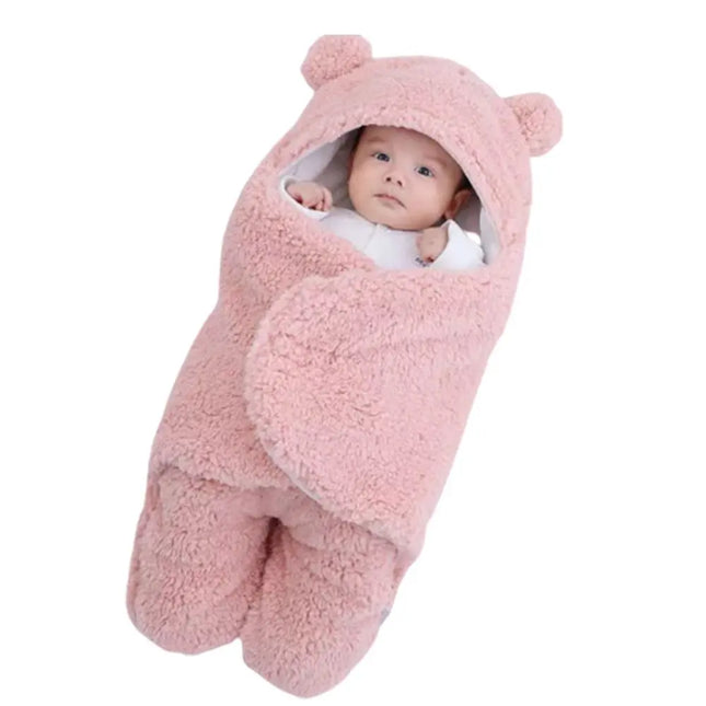 كوت اطفال دافئ Soft Newborn Wrap Blanket 0-9 Months 