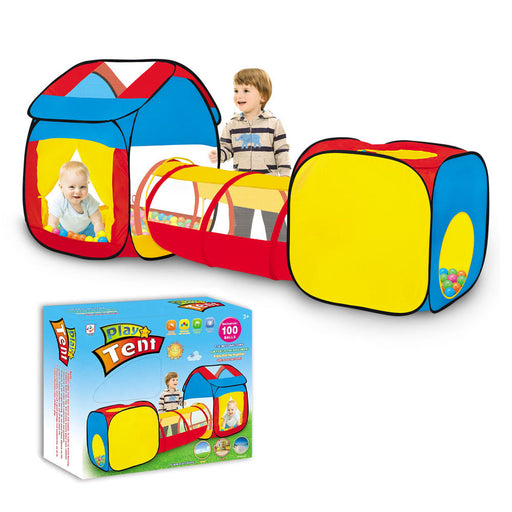 خيمة أطفال مع نفق 3 قطع قابلة للطي Children Play Tunnel Tent  مستلزمات أطفال