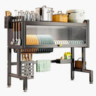 ستاند مجلى للمطبخ فوق حوض الجلي بباب Multi-function Sink Rack