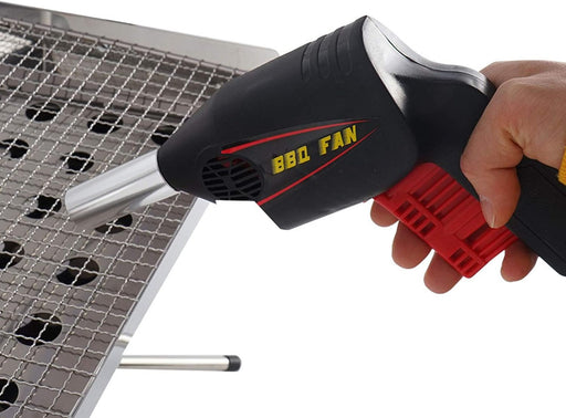 منفاخ هواء على شكل فرد صغير لإشعال الفحم Outdoor Handheld BBQ Fan Portable Fire Power  مستلزمات حديقة ورحلات وشواء