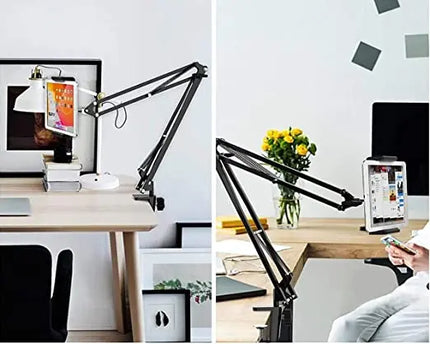 حامل الموبايل أو التابليت يثبت على سطح المكتب Mobile or tablet holder that attaches to the desktop  إكسسوارات هاتف وكمبيوتر
