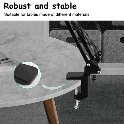 حامل الموبايل أو التابليت يثبت على سطح المكتب Mobile or tablet holder that attaches to the desktop  إكسسوارات هاتف وكمبيوتر