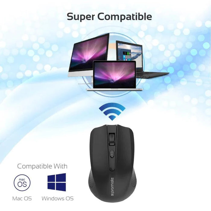 PROMATE Clix-8 2.4GHz Wireless Ergonomic Optical Mouse  Wireless Mouse