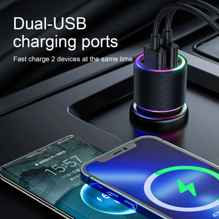 JOYROOM CL10 Car Charger With 1.2M Charging Cable  JOYROOM CL10 Car Chargring With 1.2M Charge Cable