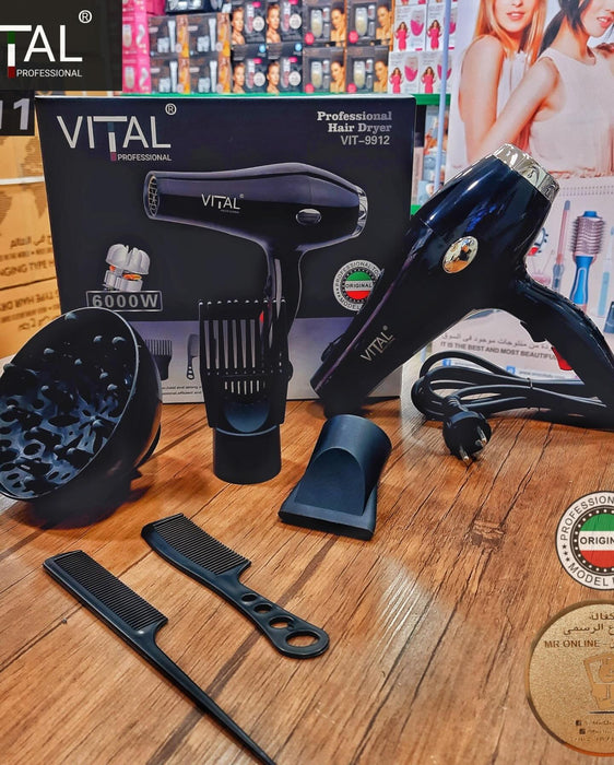 سشوار Vital الإيطالي 6000 واط  5 في 1 الحل الأمثل للشعر  سشوار للشعر