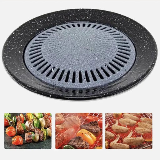 شواية جرانيت توضع على الغاز  multi purpose barbecue plate