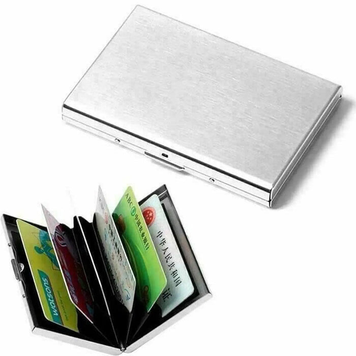 محفظة معدنية للهويات وكروت سحب البنكية Present 6 Slot Debit Credit ATM Business Card Holder -  