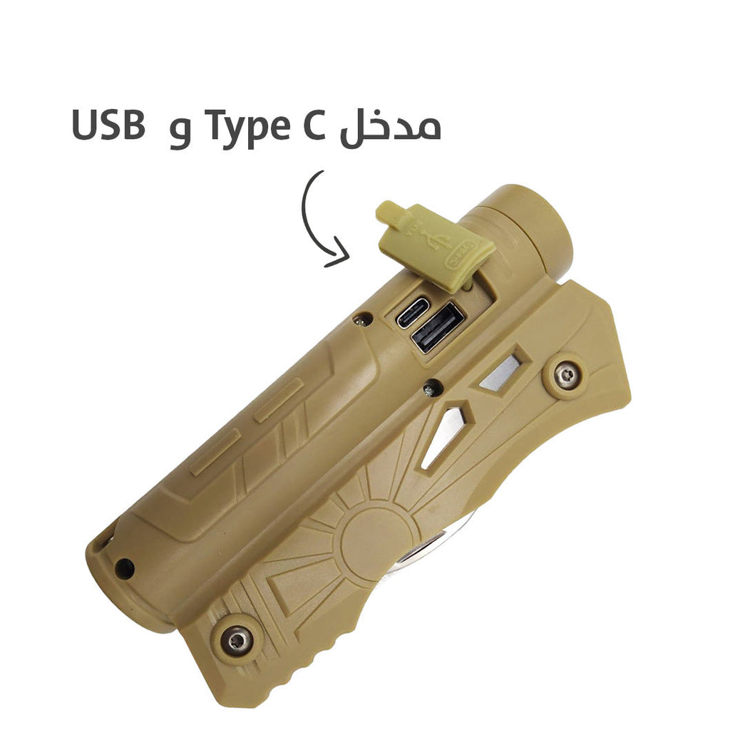 عدة متعددة الاستخدام مع ضوء portable multi function tool lamp  أدوات منزلية