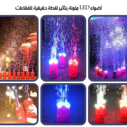 آلة فقاعات الصابون الاوتوماتيكية على شكل العاب نارية شحن Bubble Machine 6102