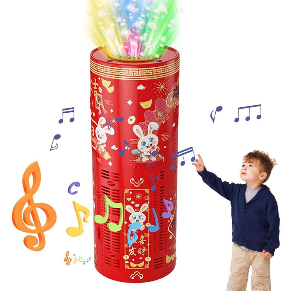 آلة فقاعات الصابون الاوتوماتيكية على شكل العاب نارية شحن Bubble Machine 6102