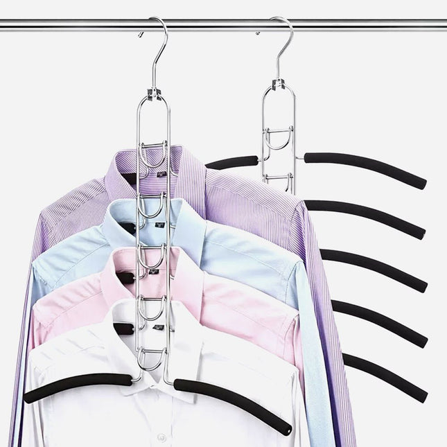 علاقة ملابس معدنية متعددة الطبقات موفرة للمساحة 3667