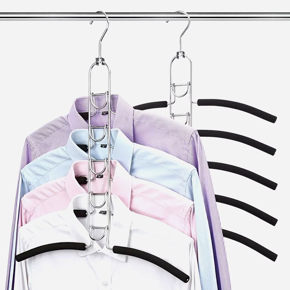 علاقة ملابس معدنية متعددة الطبقات موفرة للمساحة 3667