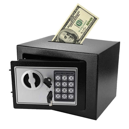 خزنة الكترونية رقمية مع فتحة إيداع MINI CASH DEPOSIT DROP SLOT SAFE BOX