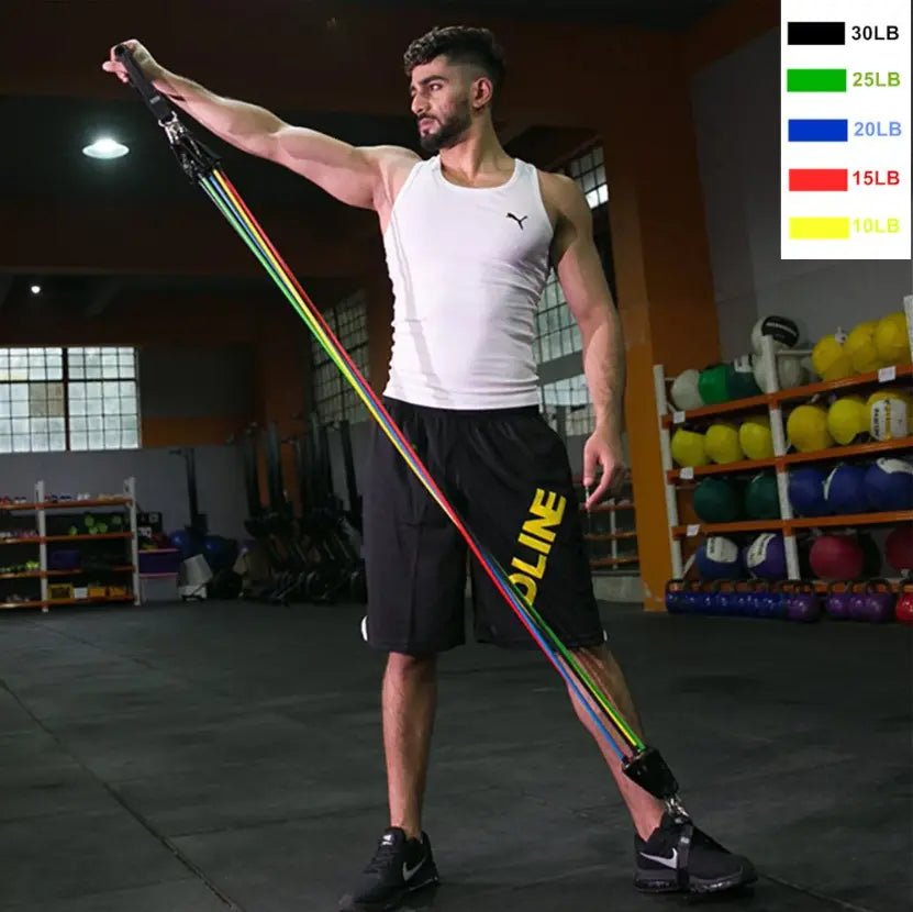 أحبال مقاومة مرنة للرياضة strength training elastic bands 2343