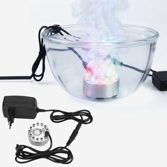 ديكور اضاءة للماء مع بخار بالأمواج فوق الصوتيةUltrasonic Atomizer