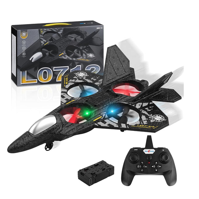طائرة حربية تعمل بالتحكم عن بُعد RC Airplane, 2.4GHz Remote Controlled Aircraft L0712  طائرة حربية