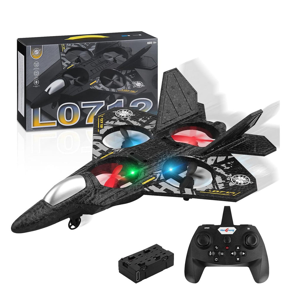 طائرة حربية تعمل بالتحكم عن بُعد RC Airplane, 2.4GHz Remote Controlled Aircraft L0712  طائرة حربية