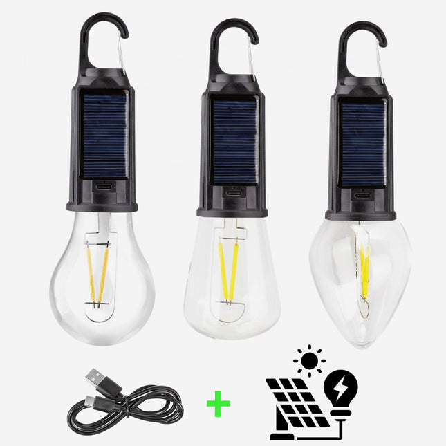 مصباح التخييم بشحن شمسي و كهربائي CAMPING LAMP