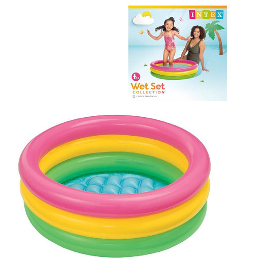 مسبح أطفال 86x25 ملون Intex Sunset Baby Pool  مستلزمات أطفال