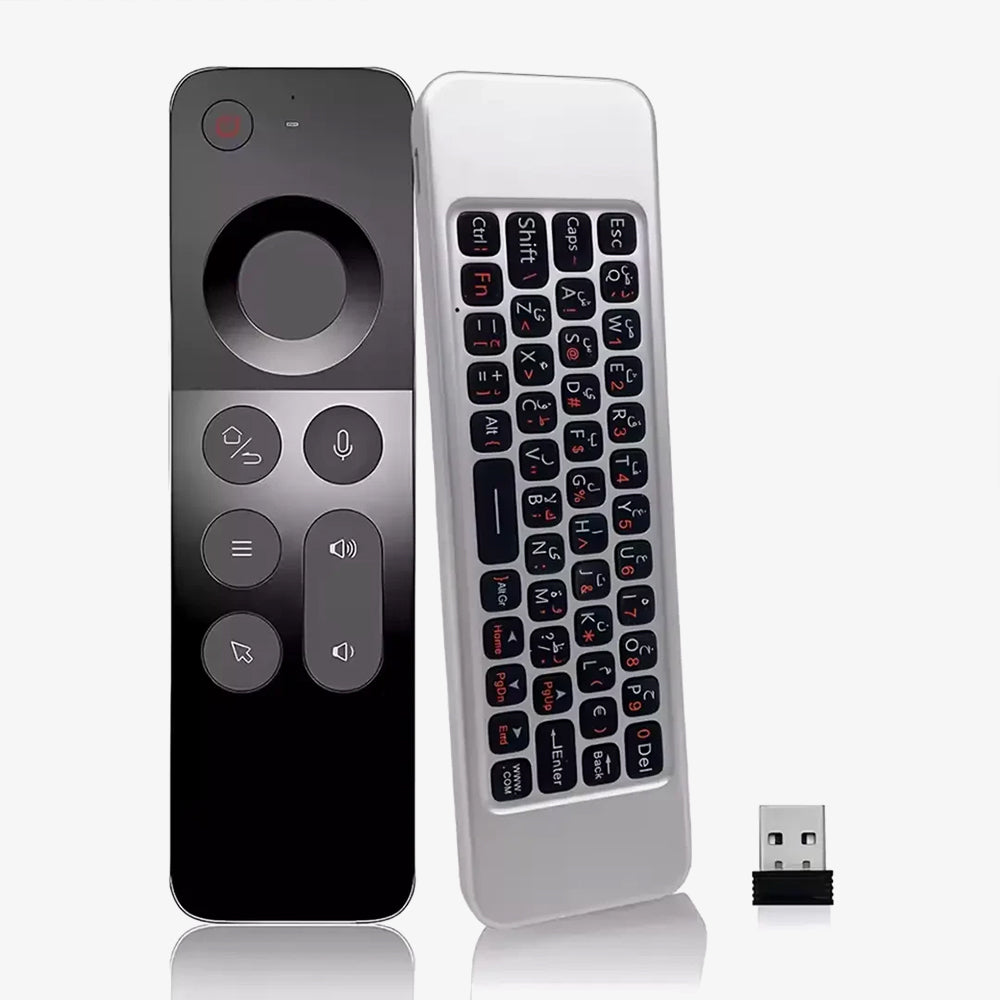 ريموت تحكم للأجهزة الذكية بطرفين ماوس هوائي + كيبورد Keyboard Remote Control