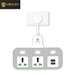 وصلة بفيش عدد 2 وUsb عدد2 lenyes Ls129 3000W Power Socket 2 Socket 2 USB  الكترونيات