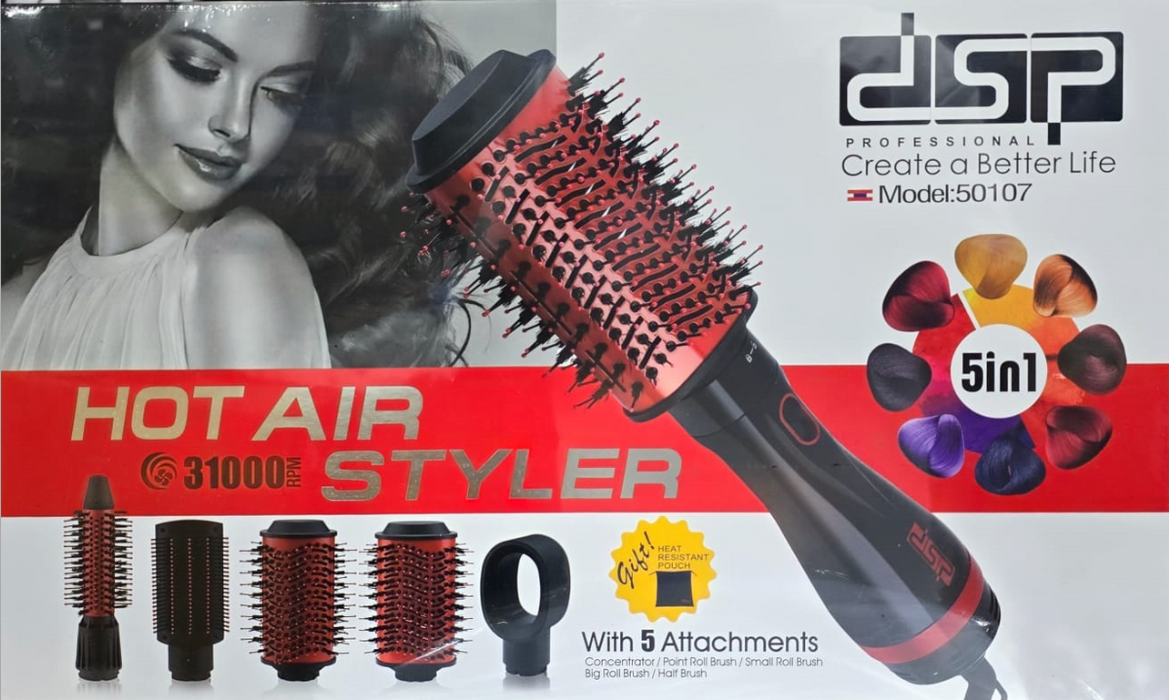 Hot Air Styler 5 in 1 فرشاة شعر سشوار dsp  مستلزمات نسائية