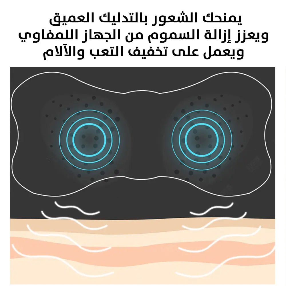 Cervical Mini Messager جهاز تدليك لتخفيف آلام الرقبة والكتفين مع 8 أوضاع للتدليك وشاشة LCD 2577