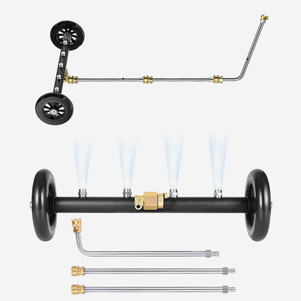 ملحق غسيل بالماء بضخ عالي وعجلات Water Washing Attachment
