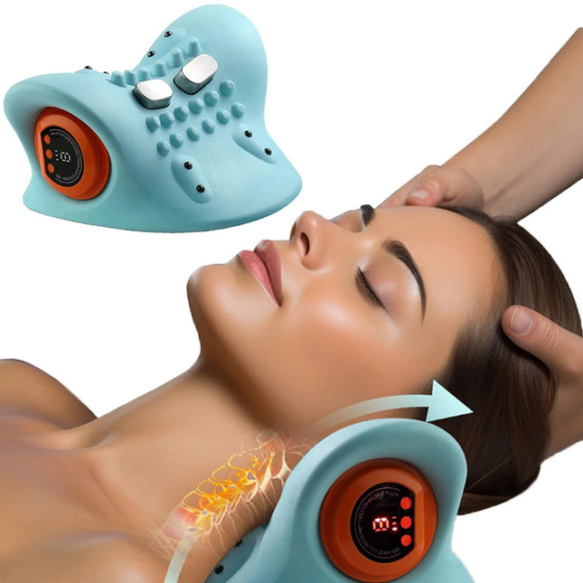 وسادة علاجية بتدليك حراري للفقرات العنقية HEATING WAVE VIBRATION PILLOW