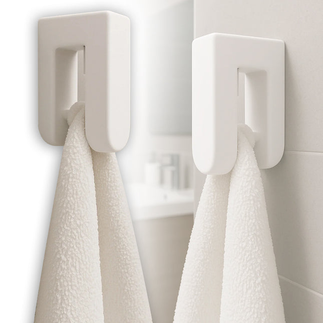حامل مناشف مزدوج ذاتي التثبيت Self-Adhesive Double Towel Holder