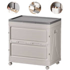 صندوق تخزين قابل للطي بعجلات وسعة تخزين كبيرة Foldable Storage Box With Wheels And Large Storage Capacity