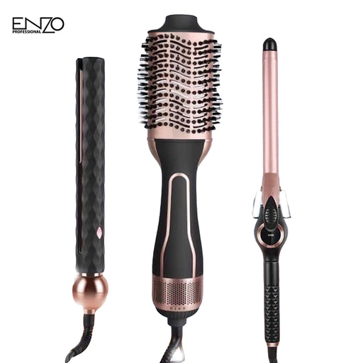 فرشاة ومصفف الشعر 3 في 1 Enzo En-3311 Supercare Pro COMPLETE HAIR GIFT PACK  مستلزمات نسائية