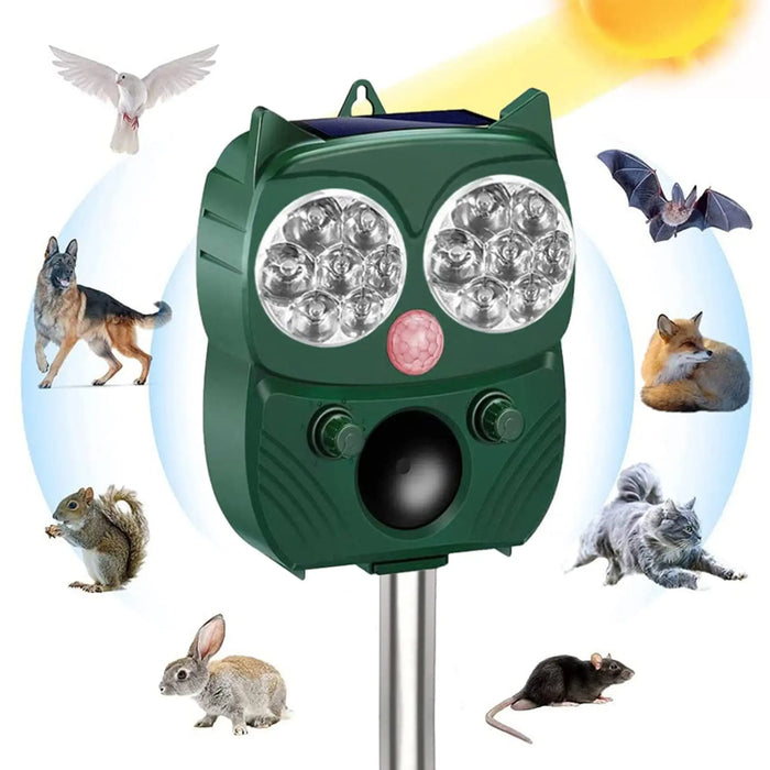 طارد الحيوانات والطيور والقوارض بالطاقة الشمسية أو مدخل شحن animal repeller usb -  