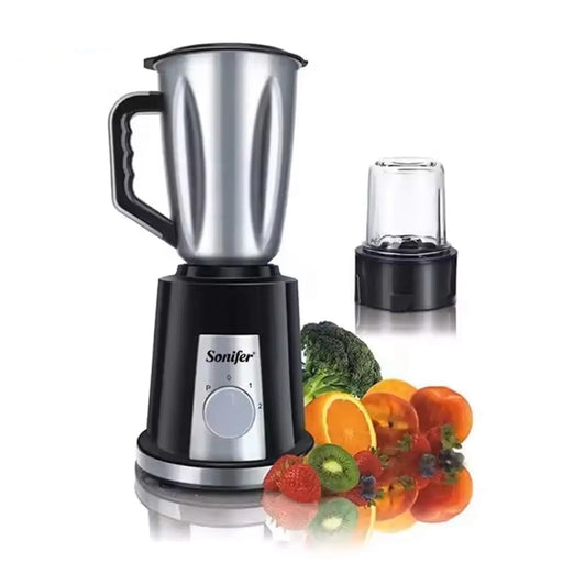 خلاط ستانليس الكهربائي مع مطحنة Sonifer Sf-8028 Blender 400 W -  